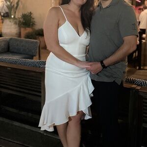 Dress The Population Wendy Dress in White